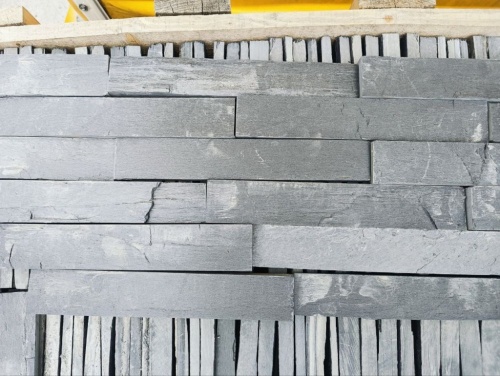 Плитка чёрная из натурального камня фасадная 30 см * 5 см, толщина 7 мм -30 мм купить в Амурской области