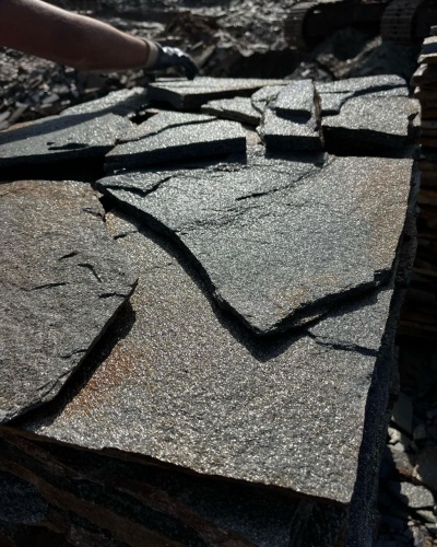 Плитняк златолит серебристый для фасада купить в Амурской области